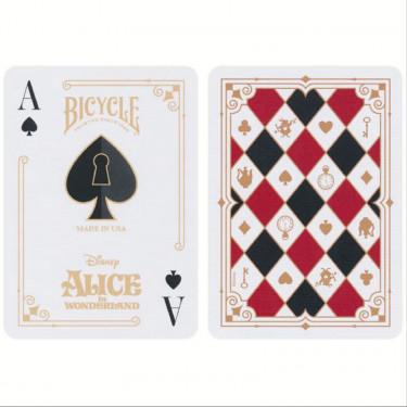 Jeu de 54 cartes à jouer Alice au Pays des Merveilles Disney - Bicycle