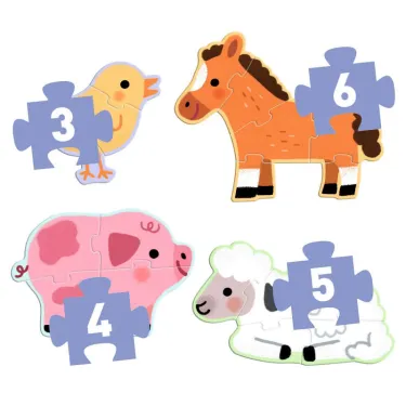 Puzzle primo A la ferme DJECO 7153