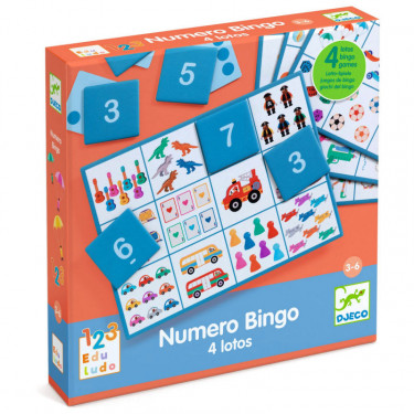 Numero Bingo - jeu Eduludo DJECO 8281