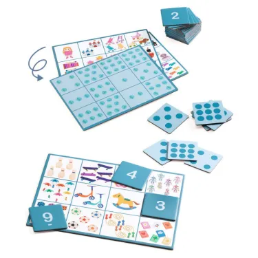Numero Bingo - 4 lotos - jeu Eduludo DJECO 8281