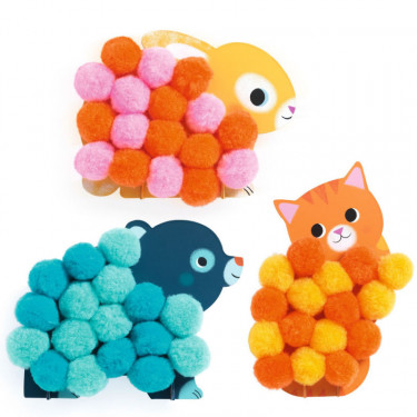 Collage de pompons DJECO 0049