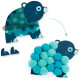Collage de pompons "Animaux et ronds pompons" DJECO 0049