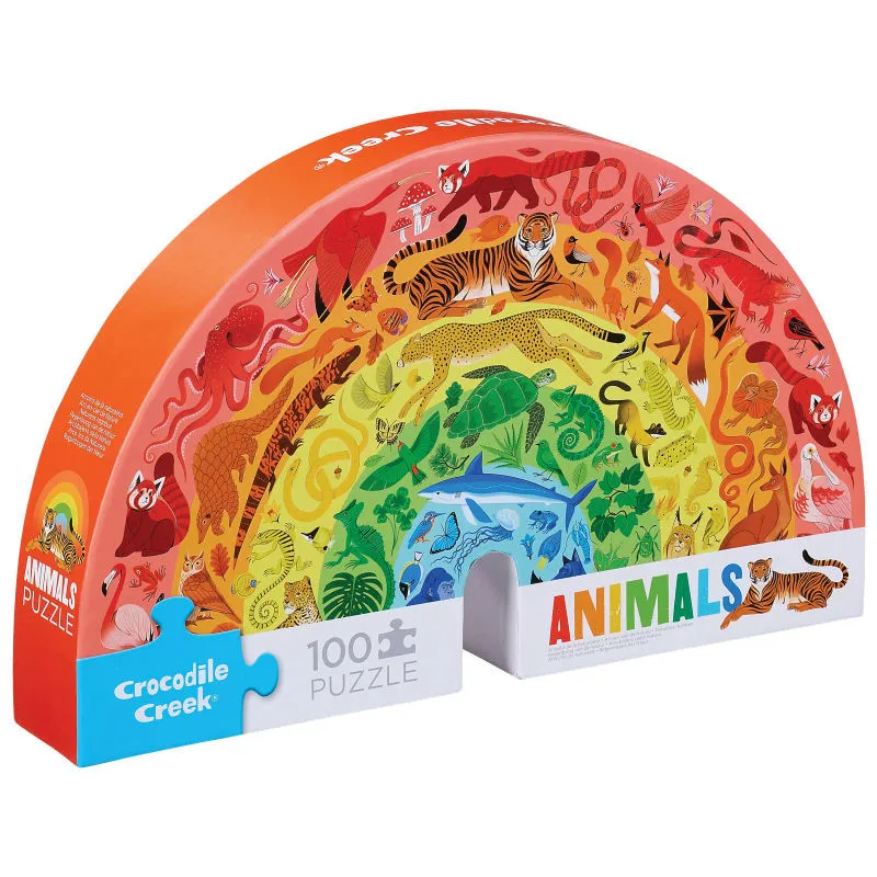 Puzzle Arc-en-ciel animaux 100 pcs CROCODILE CREEK