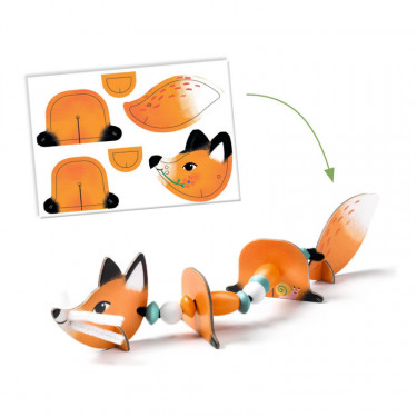 Jeu d'enfilage "Animaux mignons" DJECO 0084