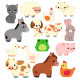 Stickers animaux de la ferme DJECO