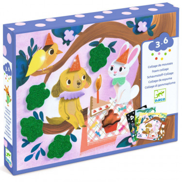 Collage de mousses "Fêtes scintillantes" DJECO 0067