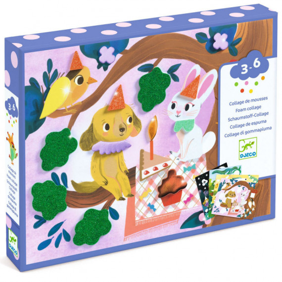 Collage de mousses "Fêtes scintillantes" DJECO 0067