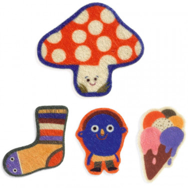 gommettes en feutrine Les rigolos DJECO 0951