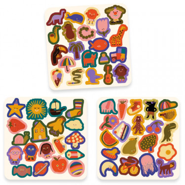 gommettes en feutrine Les rigolos DJECO 0951