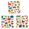 gommettes en feutrine Des animaux partout DJECO 0950