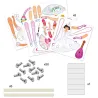 6 Pantins à colorier Tutus DJECO 9649