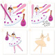 6 Pantins à colorier Tutus DJECO 9649