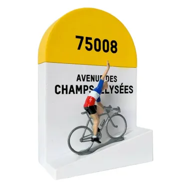 Borne kilométrique Bernard et Eddy - Champs-Elysées