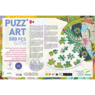 Puzzle Puzz'Art Paresseux 500 pcs DJECO 7662