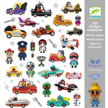 Stickers Le monde des Crazy Motors Djeco 9287
