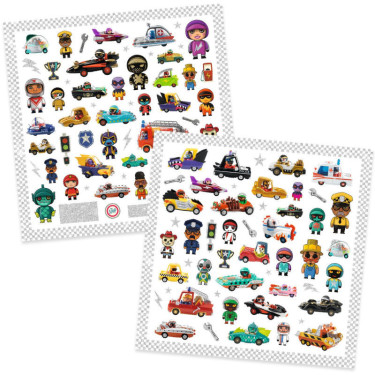Stickers Le monde des Crazy Motors Djeco 9287