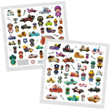 Stickers Le monde des Crazy Motors Djeco 9287