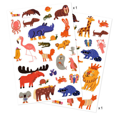 Tatouages 'Funny Animals' DJECO 9917
