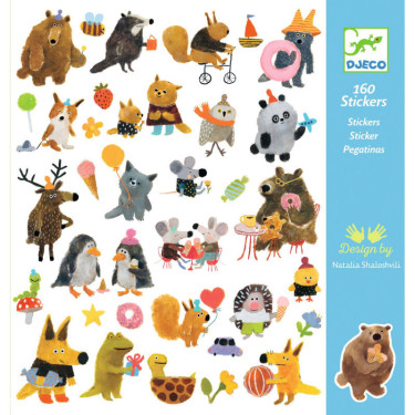 Stickers 'Fluffy Friends' Djeco 9317