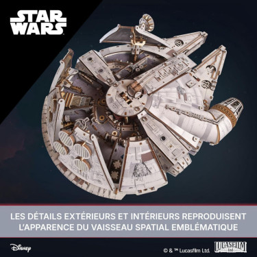 Faucon Millenium Star Wars Ugears