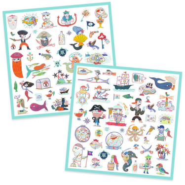 Stickers 'Les pirates attaquent !' Djeco 9316