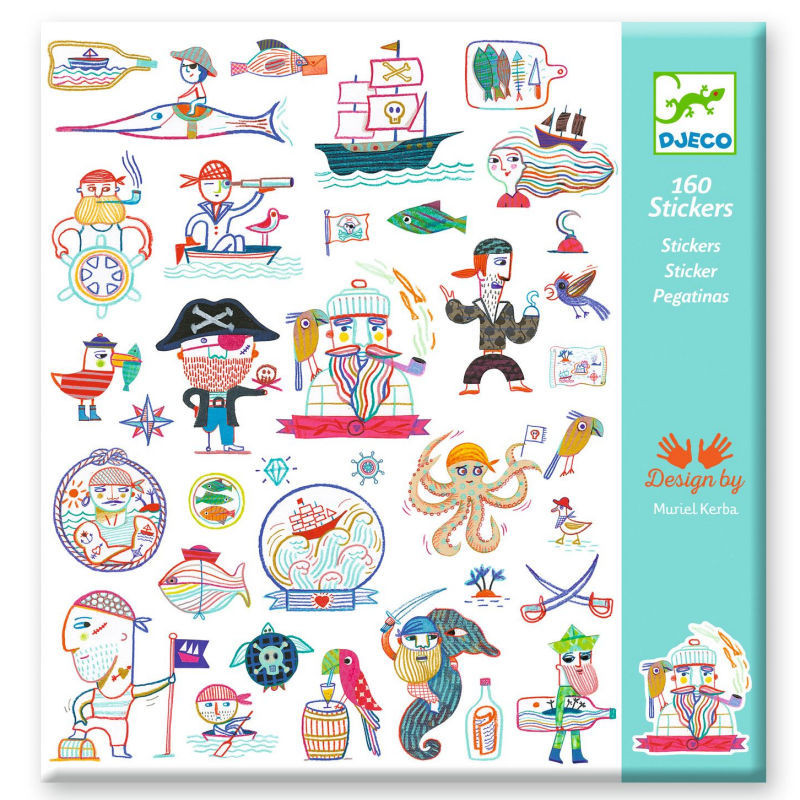 Stickers 'Les pirates attaquent !' Djeco 9316
