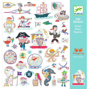 Stickers 'Les pirates attaquent !' Djeco 9316