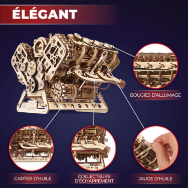 Moteur V8 Ugears