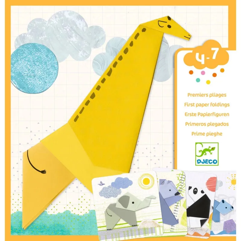 Premiers pliages 1, 2, 3... plié - DJECO 0098 - loisirs créatifs enfant - Jouets et Merveilles