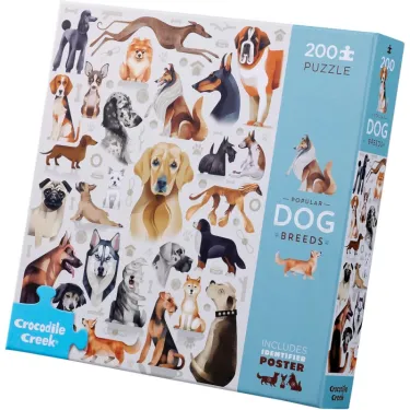 Puzzle Races de chiens 200 pcs CROCODILE CREEK - puzzles 8 ans - Jouets et Merveilles