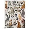 Puzzle 'Races de chats populaires' 200 pcs CROCODILE CREEK