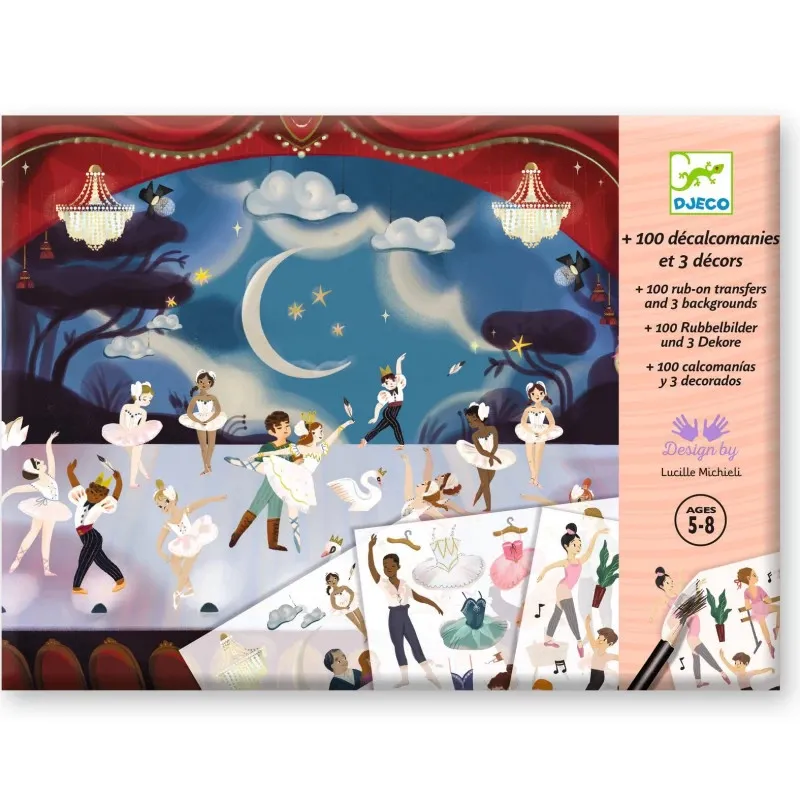 Décalcomanies Petits rats de l'Opéra DJECO 9356 - décalcomanie Djeco - Jouets et Merveilles