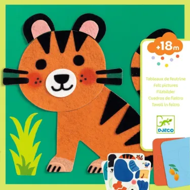 Tableaux de feutrine 'Animaux tout doux' DJECO 0047