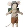 Papa souris randonneur Maileg - Grand frère souris - Fines rayures