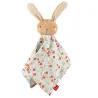 Doudou lapin SIGIKID 31269 - tissu bleu à fleurs