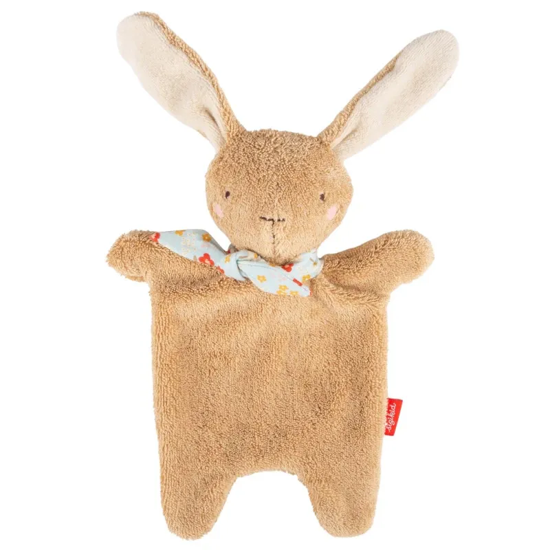 Doudou lapin marron SIGIKID 31268 - tissu éponge