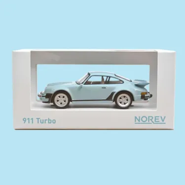 miniature auto sous blister Porsche 911 Turbo 1978 Bleue Norev