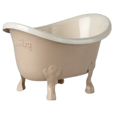 Baignoire vintage miniature Maileg - Rose émaillée