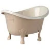 Baignoire vintage miniature Maileg - Rose émaillée