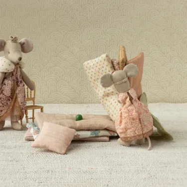 Princesse souris au petit pois, en cours de rangement