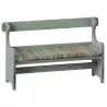 Banc en bois vintage avec coussin pour souris Maileg