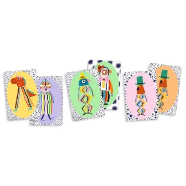 6 cartes SPEEDY CRAZY DJECO 5069