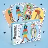 boite SPEEDY CRAZY, jeu de cartes DJECO 5069, fond bleu avec 4 cartes du jeu