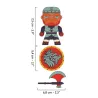 dimensions figurine et accessoires illustrées GROGNAK Arty Toys Djeco 6853