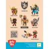 KNIGHT AZUR Djeco 6854 figurine Arty Toys vue arrière de la boite