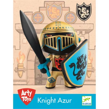 KNIGHT AZUR Djeco 6854 figurine Arty Toys vue de face de la boite