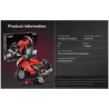 Set de construction Suzuki Hayabusa CADA 1043 pièces - Moto à assembler, image montrant le boîtier et la moto rouge assemblée.