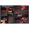 Set de construction Suzuki Hayabusa avec 1043 pièces, montre l’assemblage mécanique réaliste et les suspensions avant et arrière fonctionnelles.