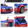 Voitures miniatures Renault 5 Maxi Turbo, détails restaurés en 308 pièces, phares longue portée, large passage de roues, cockpit, et design Renault Sport.