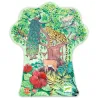 Puzzle Jungle indienne – DJECO 54 pièces, silhouette exotique avec jaguar, faune et fougères luxuriantes.